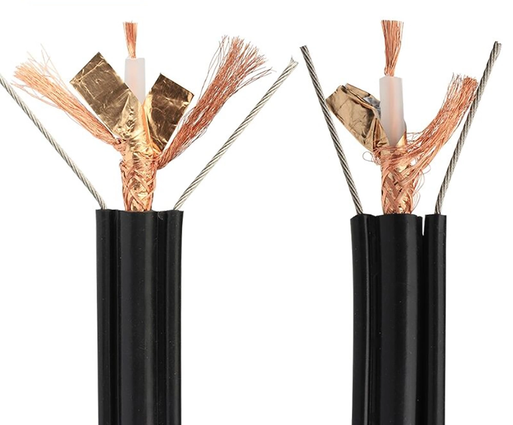 Rg59+2c CCTV Camera Video Cable for Elevator Full Copper Elevator Video Wire