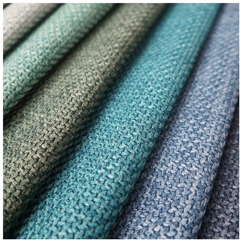 Stock Supply 100% Polyester Fabric Linen Look Upholstery Fabric Used for Sofa Chairs Textile Fabric