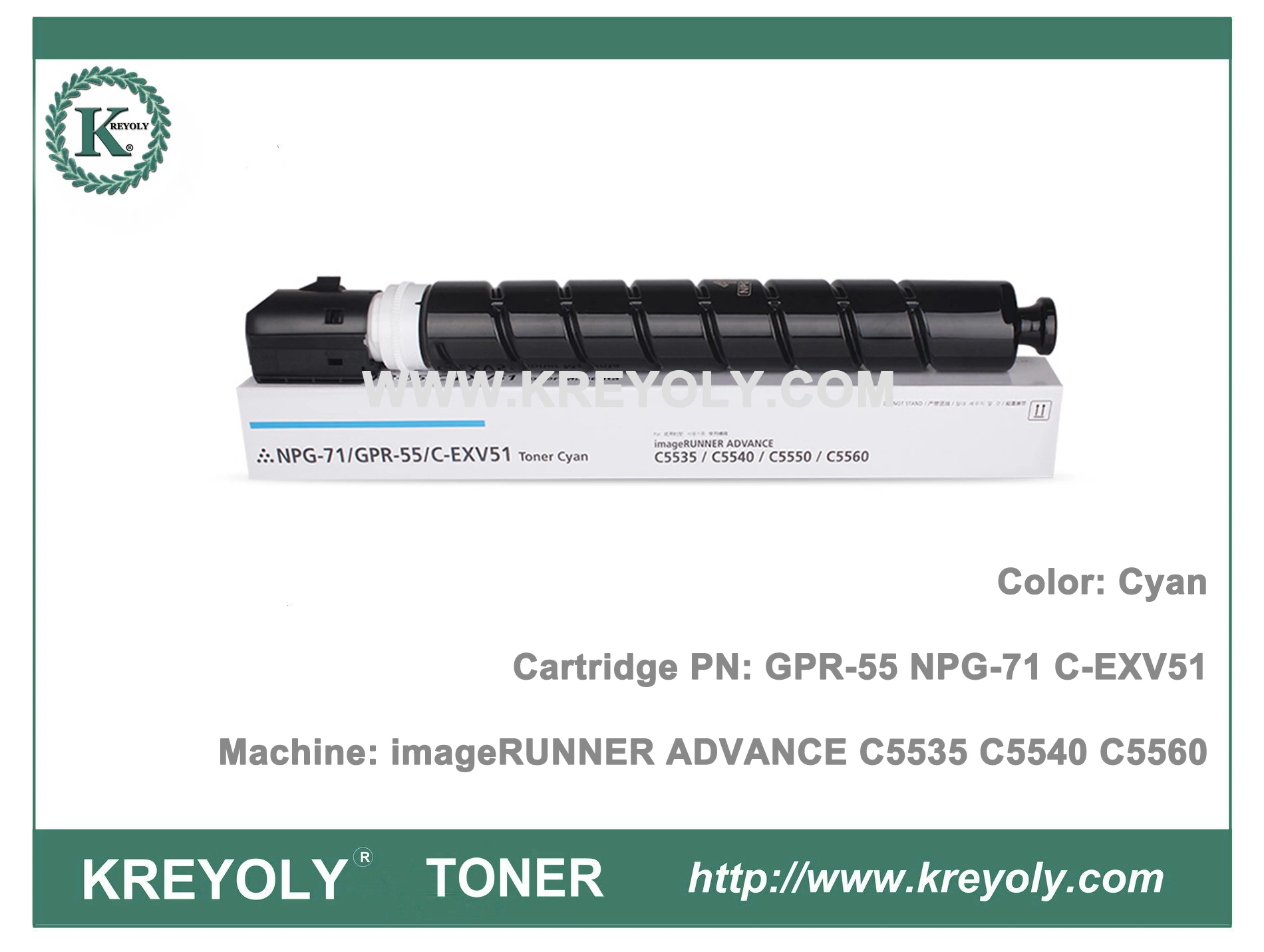 NPG71 GPR55 C-EXV51 Cartucho de tóner para impresora imageRunner ADVANCE C5560 C5550 C5540 C5535