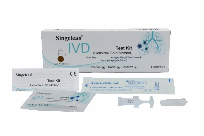 Singclean Antibody Igm/Igg Blood Rapid Test Cassette/ Nasopharyngeal Rapid Test Kit with CE