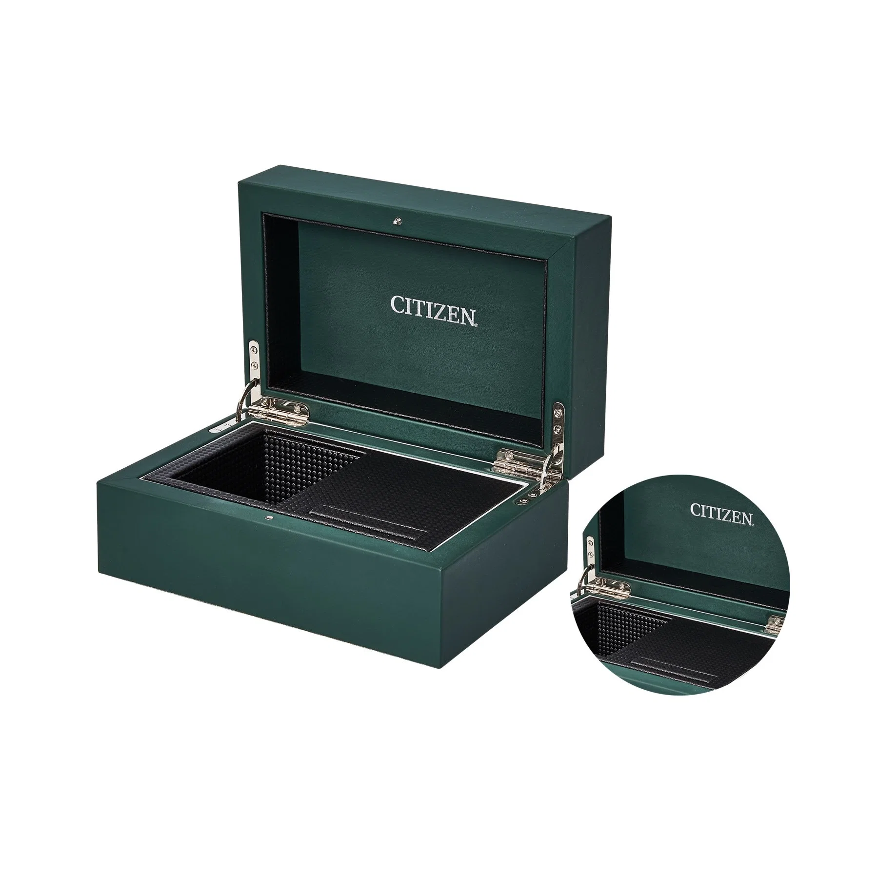 Maßgeschneiderte Größe MDF echtem Leder Uhrenbox Advanced Green Jewelry Geschenkbox