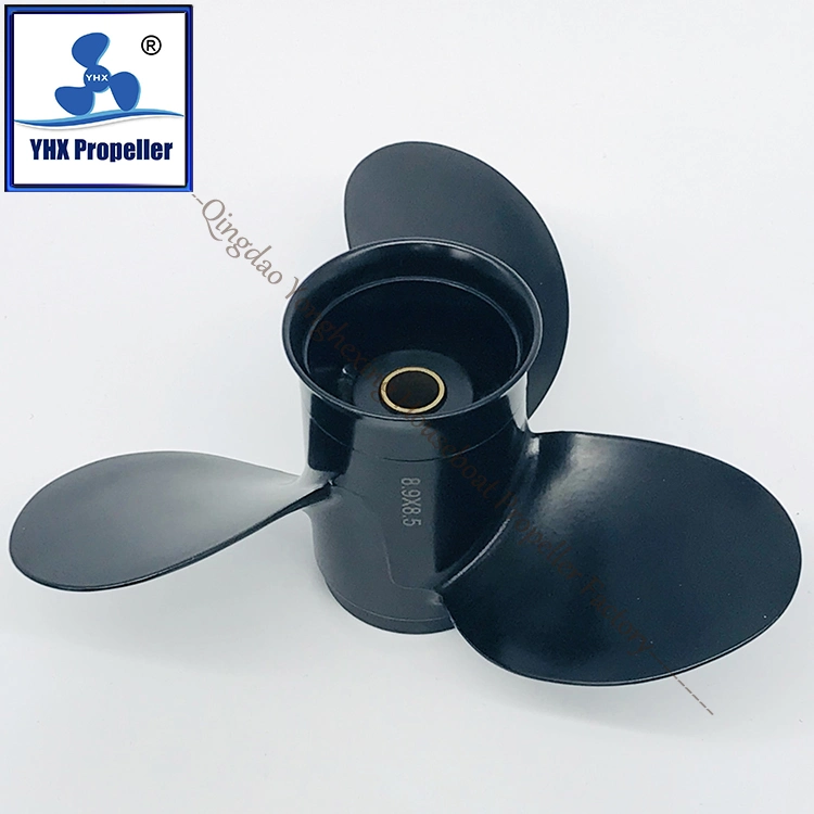 Großhandel Tohatsu / Nissan Aluminium schwarz Größe 8,5 * 9 passende 8HP Außenborder Propeller