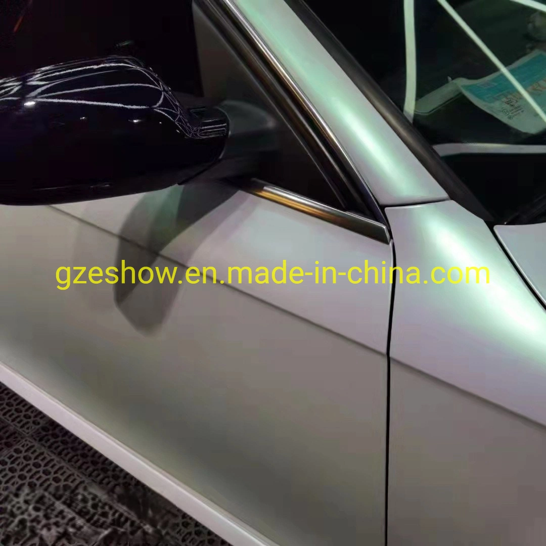 Aurora mate coche blanco envuelva adhesivo protector de la película de autos