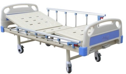 Hospital Furniture Manual ABS Flat Hospital Bed for Patient