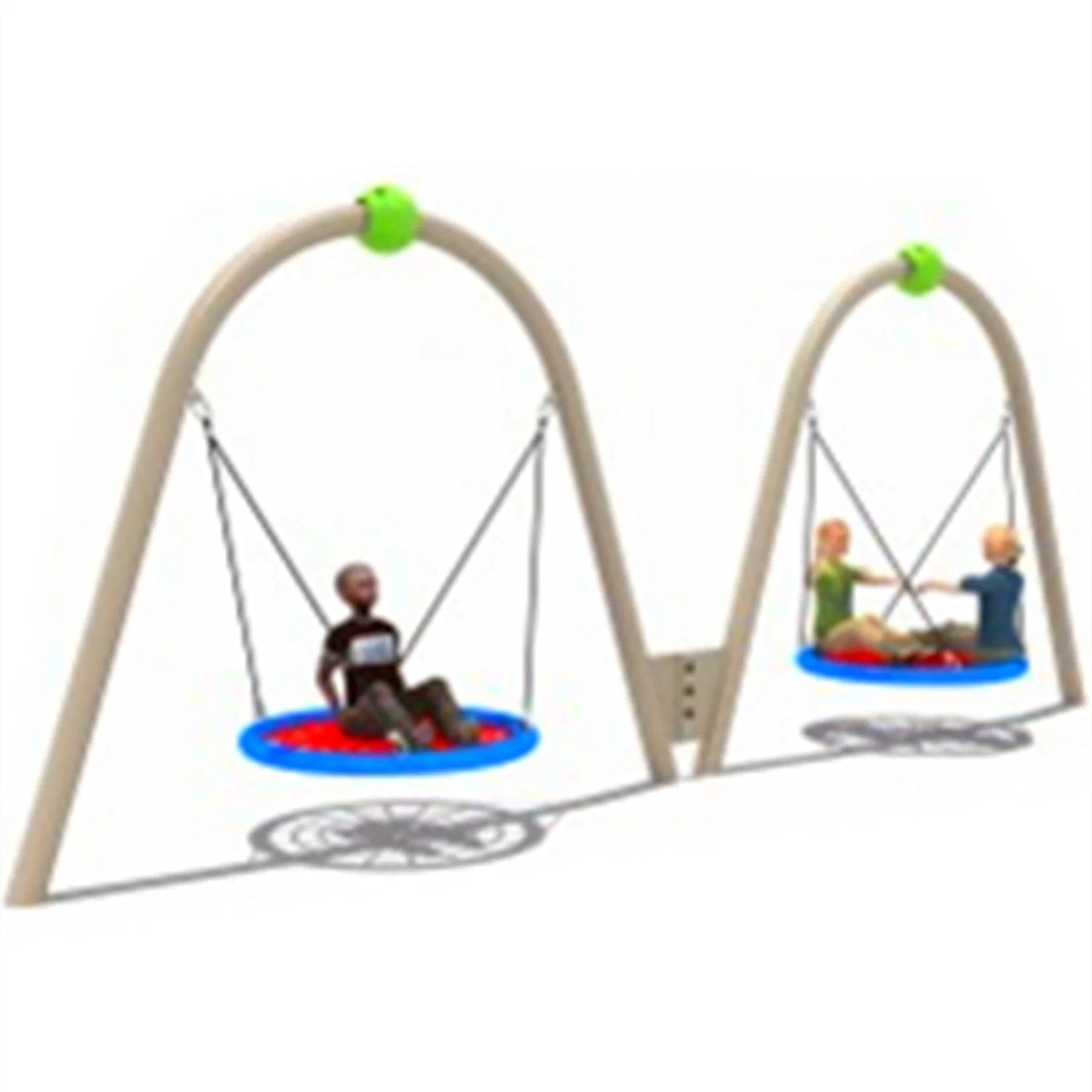 Community Outdoor Playground Kids Hanging Chair Swing Set