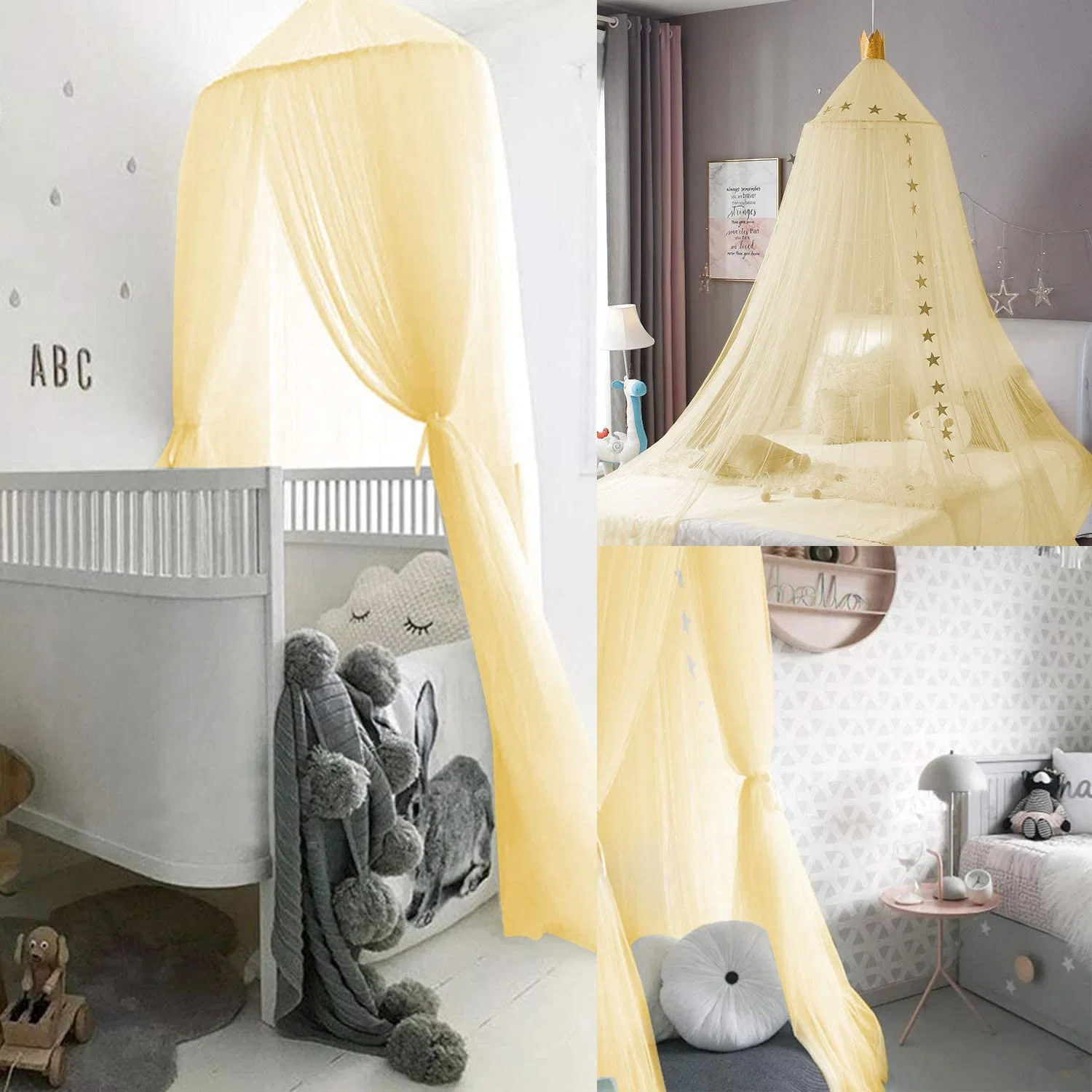 Round Children Room Decor Kids Hammock Bed Hanging Dome Dream Curtain Tent/ Baby Crib Netting Mosquito Net