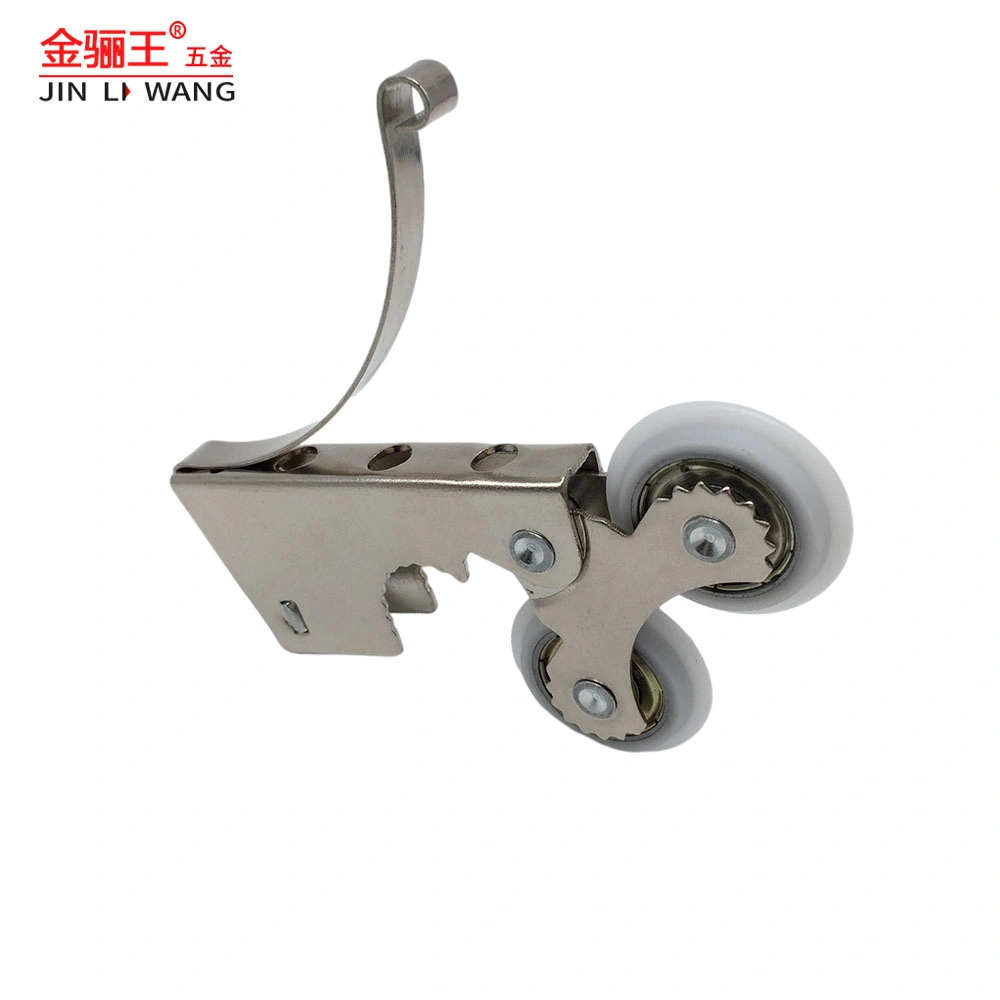 Factory Price Heavy Duty Bedroom Furniture Parts Sliding Wardrobe Door Roller Wheels Tandem Rollers Nylon POM Pulley with Ball Bearing