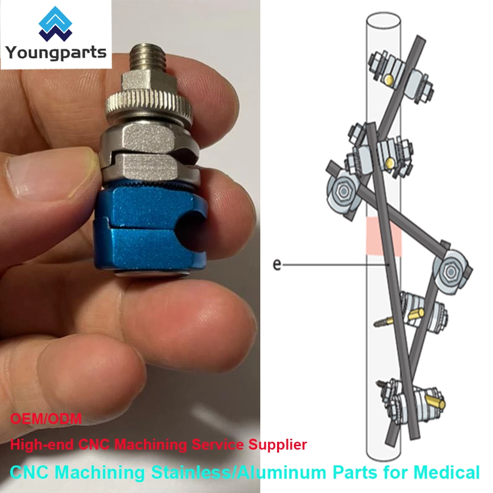 Youngparts Pin-to-Rod Clamp and Rod-to-Rod Clamp External Fixator for Orthopedic Surgical