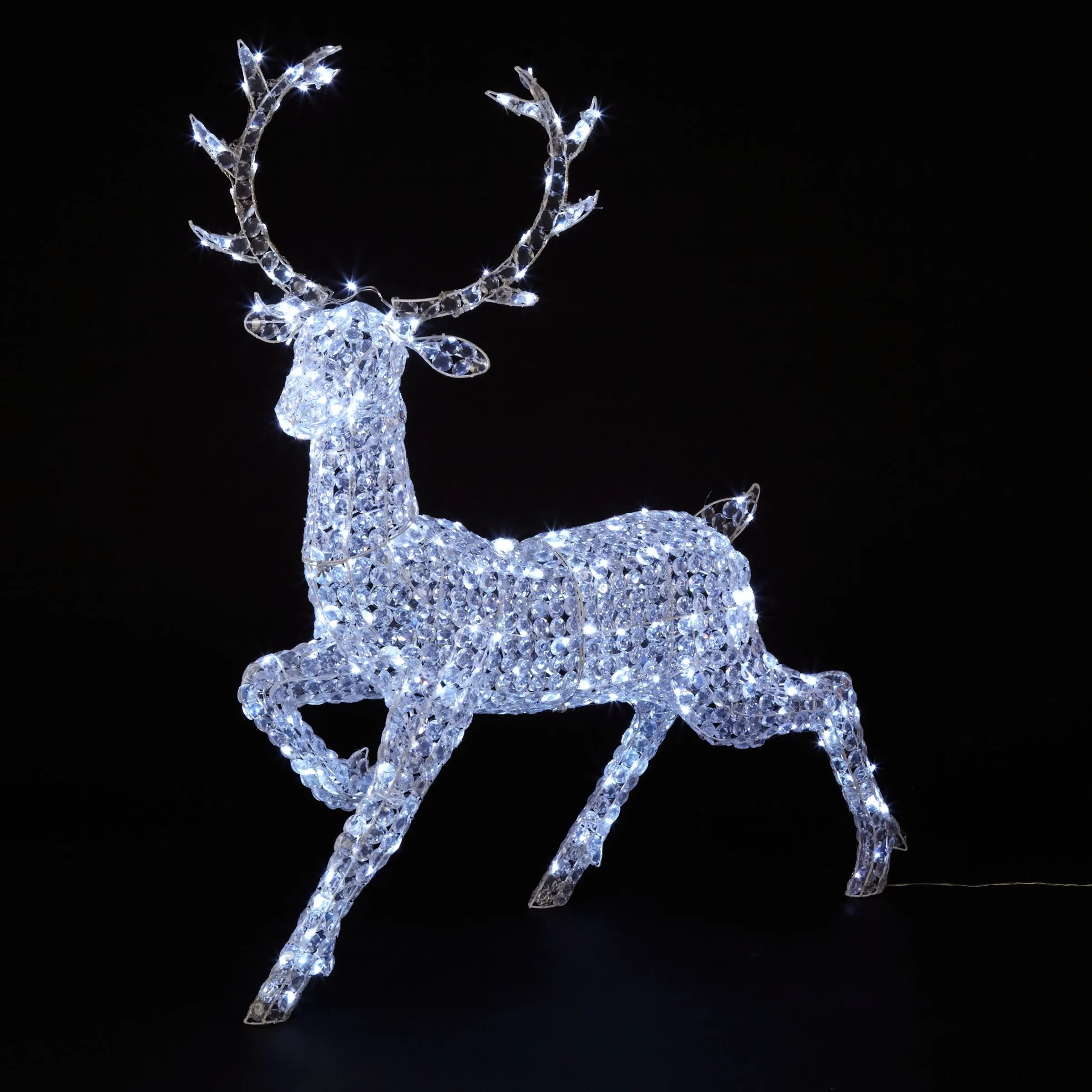 Large Outdoor Waterproof Christmas Reindeer Motif Lights for Street Decoration