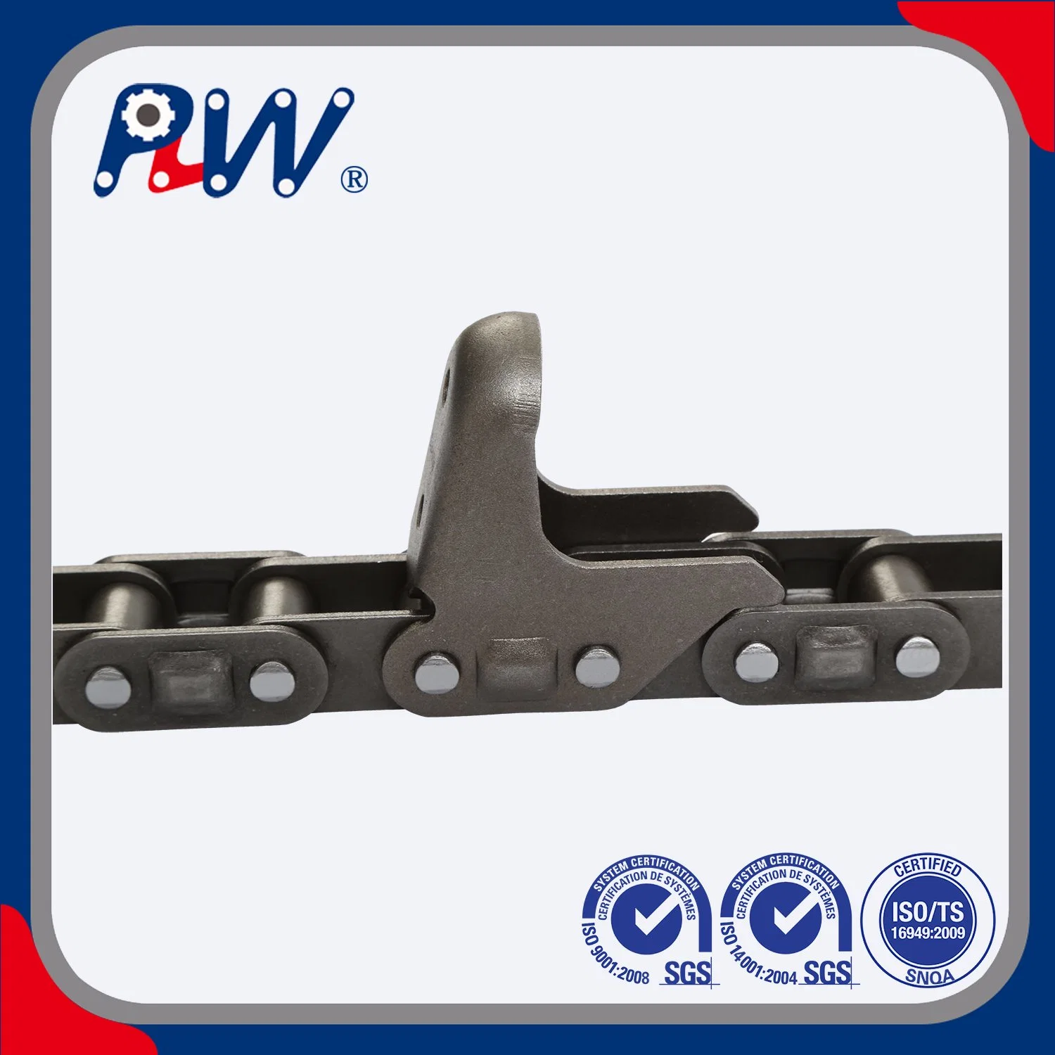 ISO Standard C Type Steel Agricultural Chain with Bright Surface for Industry Area