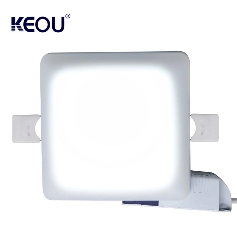 Venda por grosso de Multi Duplo Cor pura quente 9W branco frio LED quadrada sem caixilho da Lâmpada do Painel de luz de tecto