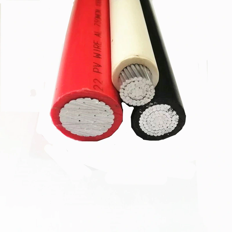 Rpvu90 Cable Rated 1000 / 2000 Volts 90 Degree 12AWG 10AWG Red White Black Color PV Cable