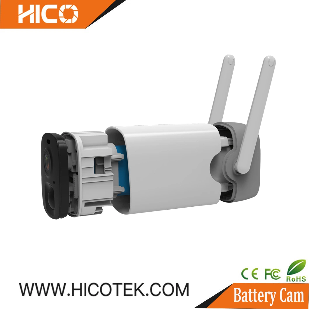 Hicotek Consumer Electronics الصفحة الرئيسية الأمان المنزلي استهلاك منخفض للطاقة IP رقمي كاميرا بطارية WiFi للمراقبة بواسطة CCTV