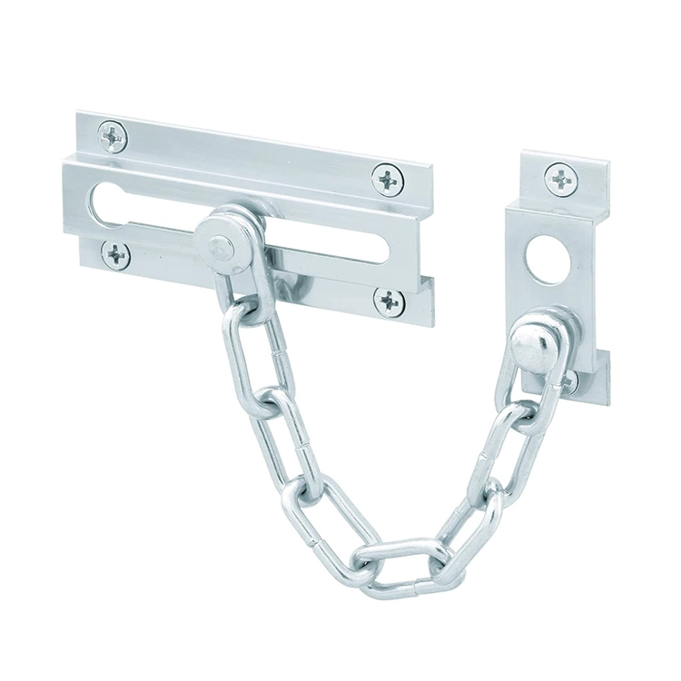 Stainless Steel Safe Security Door Chain Satin Nickel Door Guard