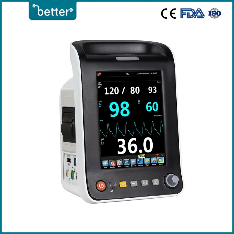 8-Inch Vital Signs Monitor / Multi-Parameter Patient Monitor with Ce