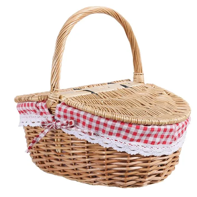 Cute Picnic Basket Toy for Kids Gift Storage Basket