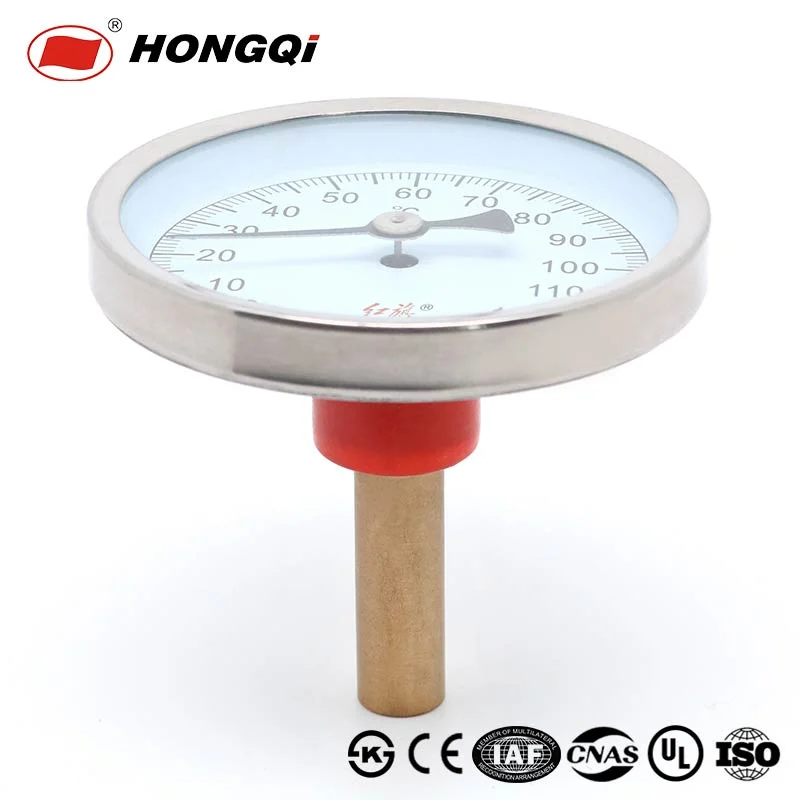 80mm Mechanical Marine Oil Bimetal Thermometer Made in China