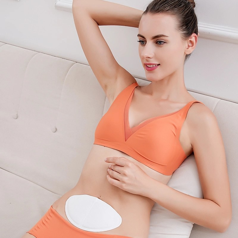 Aire activo abdomen útero caliente Pack dolor menstrual Terapia de calentamiento Parche para calentador de almohadillas para el período rampa
