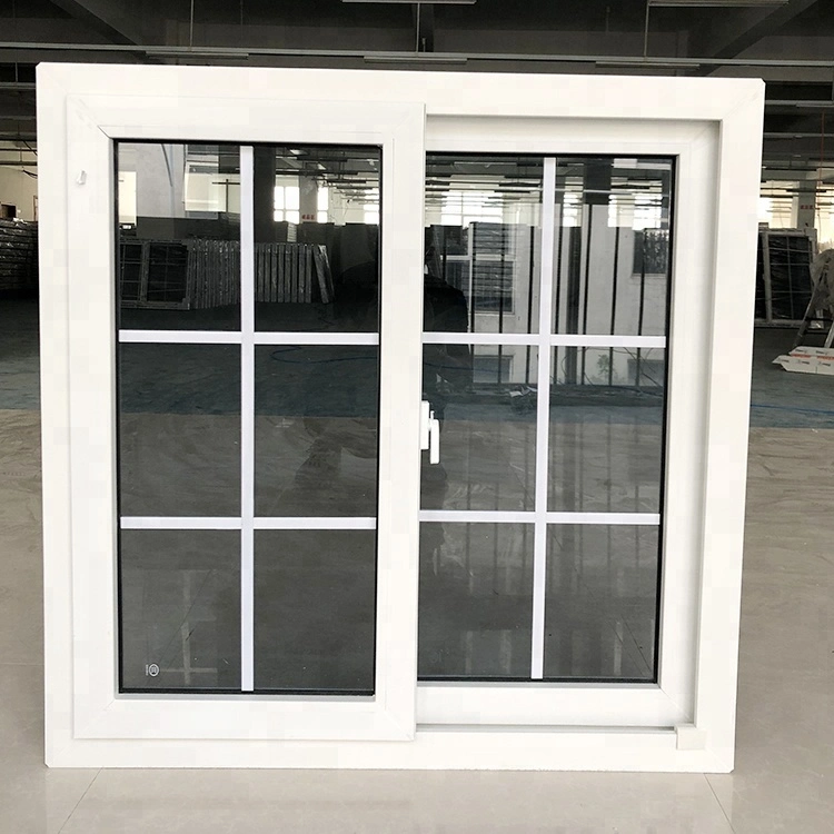 High quality/High cost performance PVC Sliding Window with Grill Design