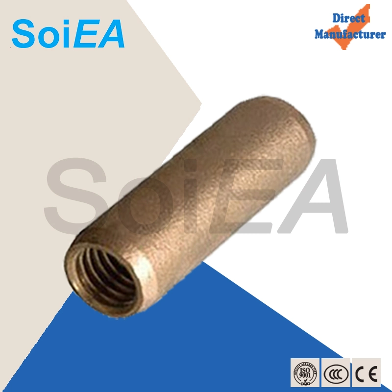 Brass Fittings Threaded Coupling for Threaded Copper Bond Earth Rod