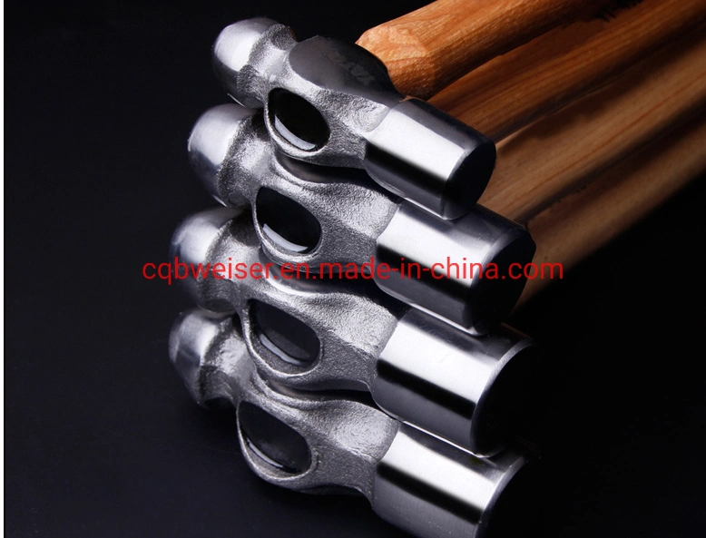 Wood Fiber Handle Polished Ball Pein Hammer