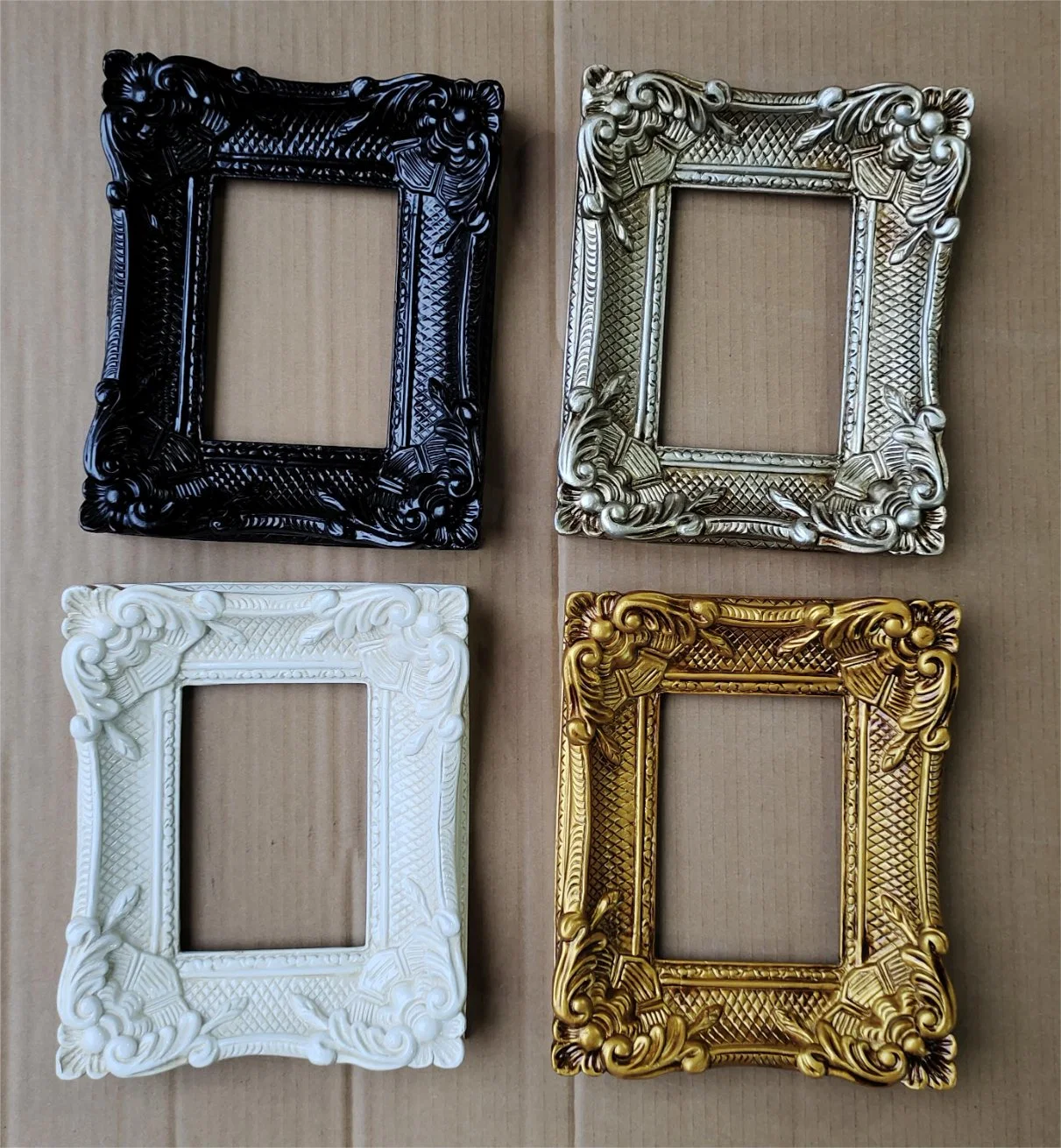 High quality/High cost performance  Vintage Color Baroque Resin Photo Picture Frame