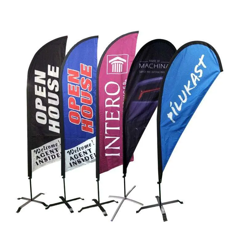 Wholesale/Supplier Advertising Teardrop Feather Flag Pole Display