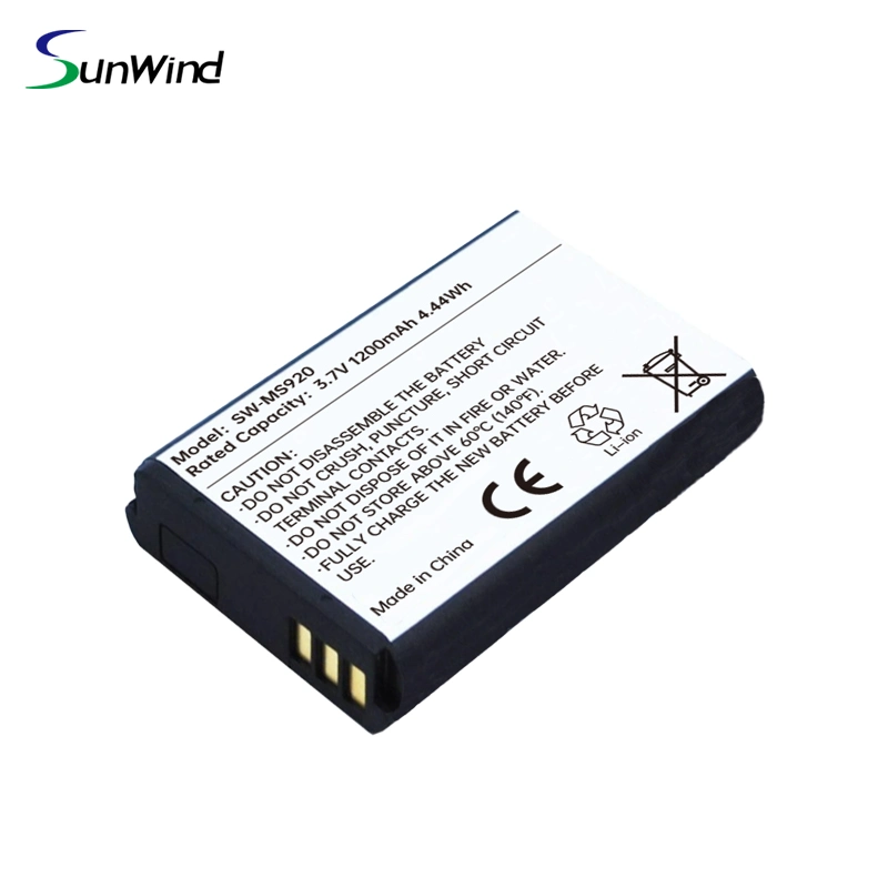 Ms920 Android Handheld Mobile Terminal Battery 3.7V 1200mAh for Unitech 1400-900020g Li1200c