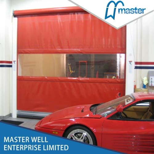 Automatic High Speed Roll-up PVC Price Industrial Insulated Sheet Shutter Spiral Fast Door