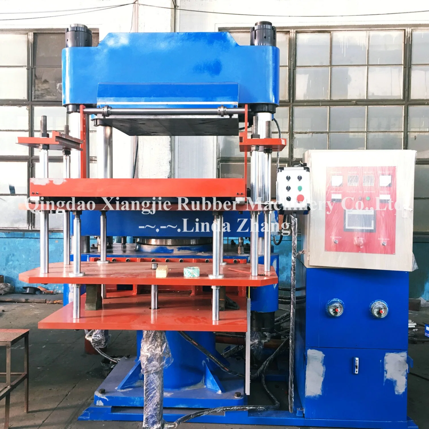 2rt Automatic Rubber Part Vulcanizing Press Rubber Making Machine