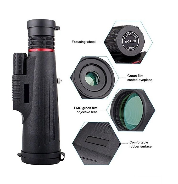 8-24X50 Long Range Zoom Outdoor Monocular Telescope (BM-1067)