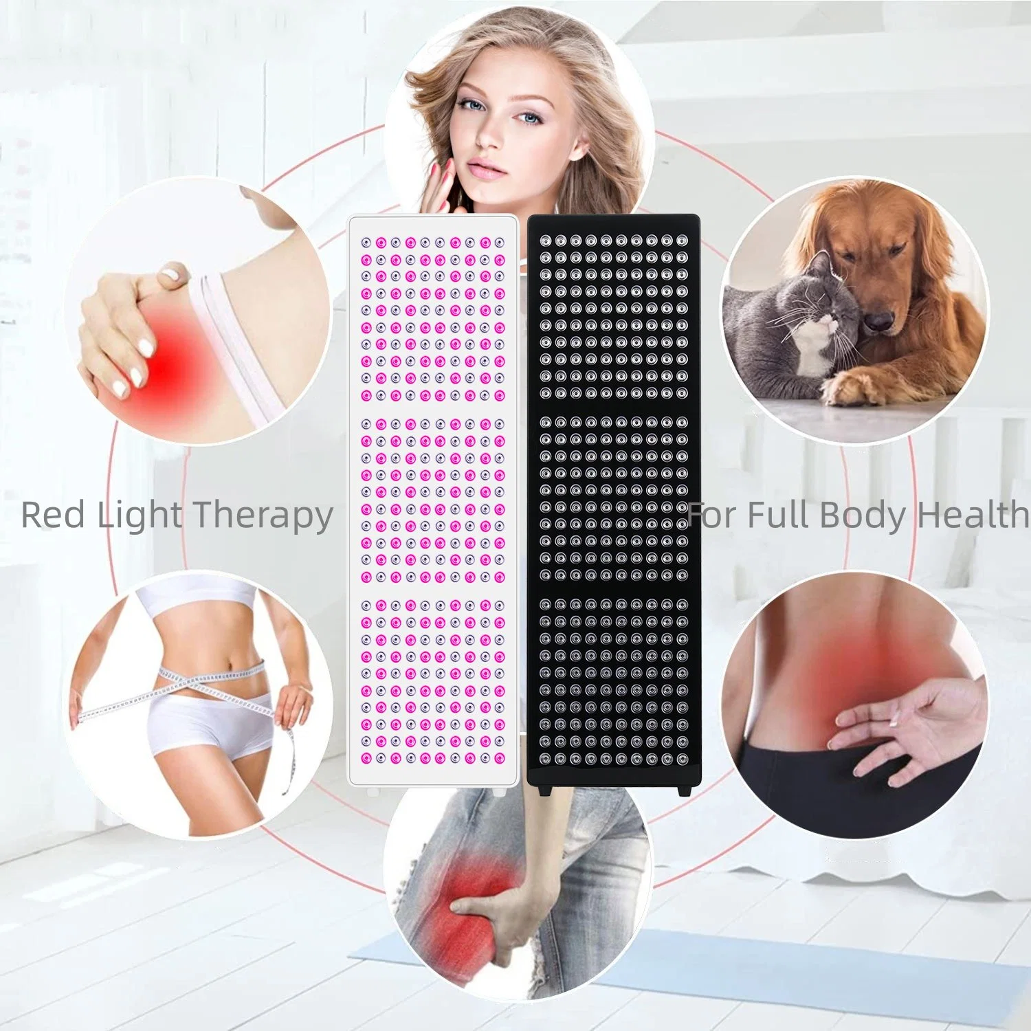 Boost Sleeping Quality Pulse Mode 300PCS LED Full Body Infrared Lamp Device Red Light Therapy Panel Christmas Gifts