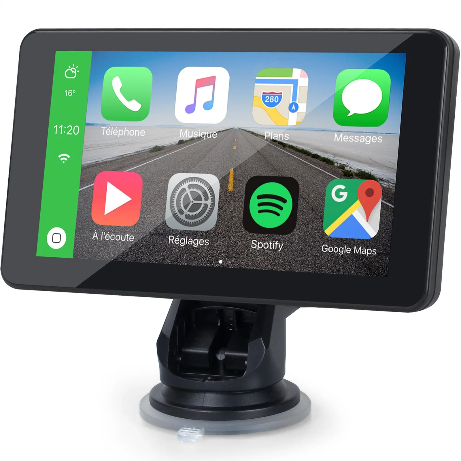 Fornecedor de Fábrica 7 Polegadas Navegador Portátil GPS Navegação Monitor sem Fio Carplay FM Tela de Toque de 7 Polegadas Reprodutor de DVD para Carro.