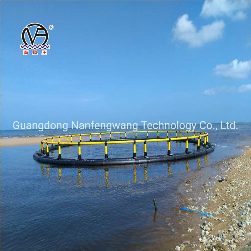 China Manufacturer of Simple Circular HDPE Cage Tilapia Breeding Equipment