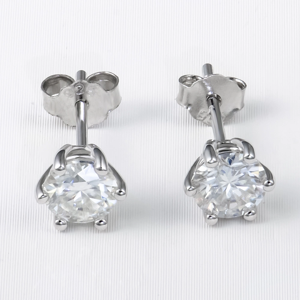 Mayorista/Proveedor Moissanite Xingyue Stud Pendientes Plata 925 joyas de moda Moissanite existencias pendientes