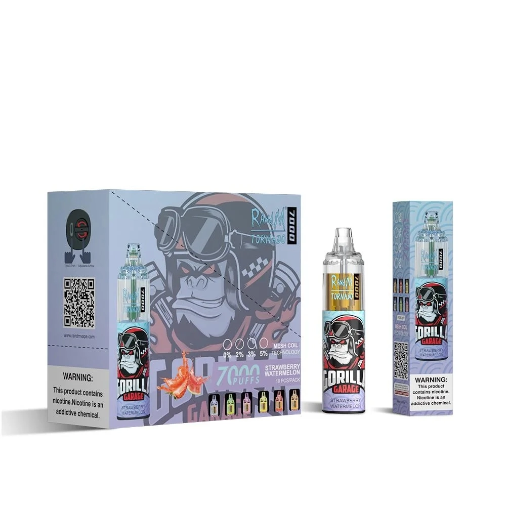 Vente en gros stylo Vape jetable Randm Tornado 7000 bouffées