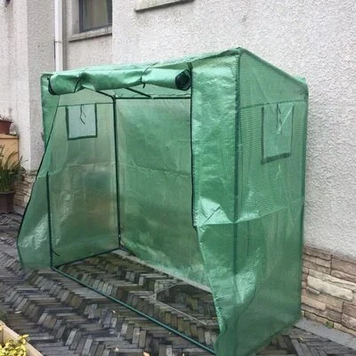 Transparent Mini Lean to Greenhouse for Indoor Use