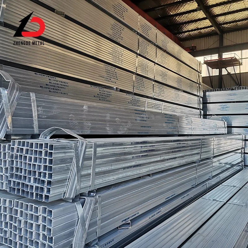 Factory Customized Size 20*20 25*25 30*30 100*100 200*200 20*40 30*40 Hot Dipped Galvanized Tube Square Rectangular Tube