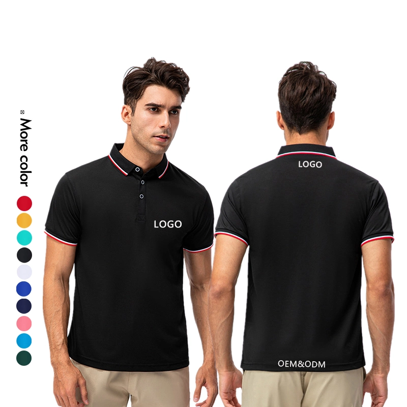 Xsunwing Custom Logo Men Soft Premium Polo Shirt Quick Dry Polo T Shirt for Unisex Slim Fit Mens Polos Summer Fashion Brand Men Clothing