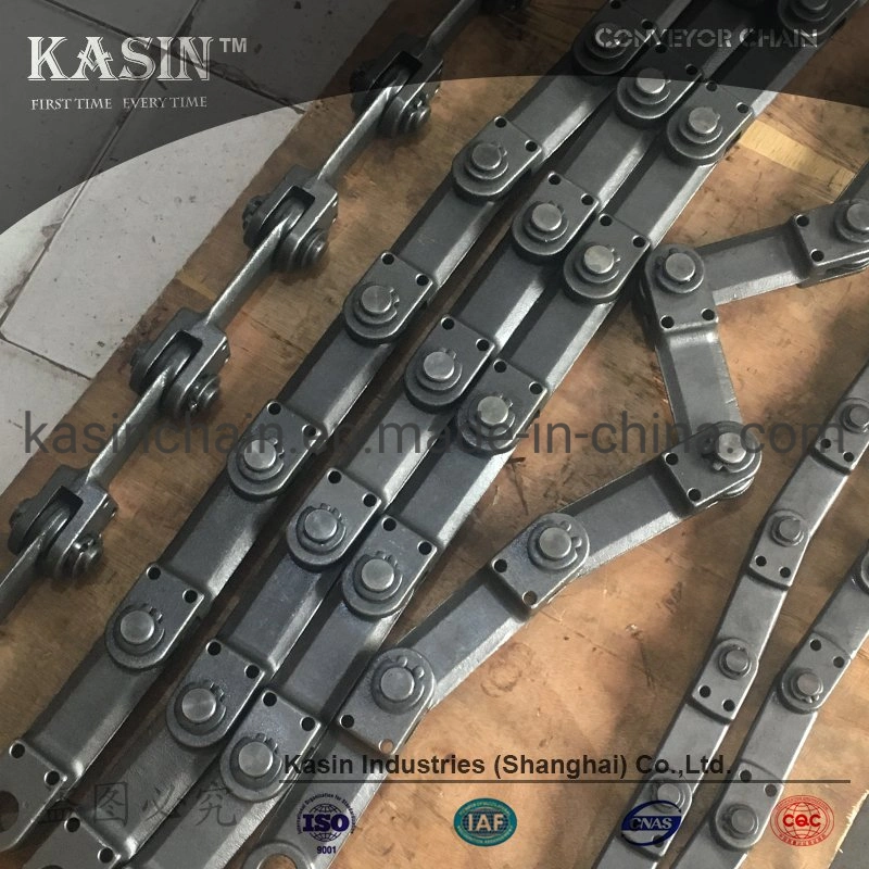 Conveying System Transmission Parts High Tensile Forged Chain with Pitch 102 Conveyor Link From Kasin Factory Made in China