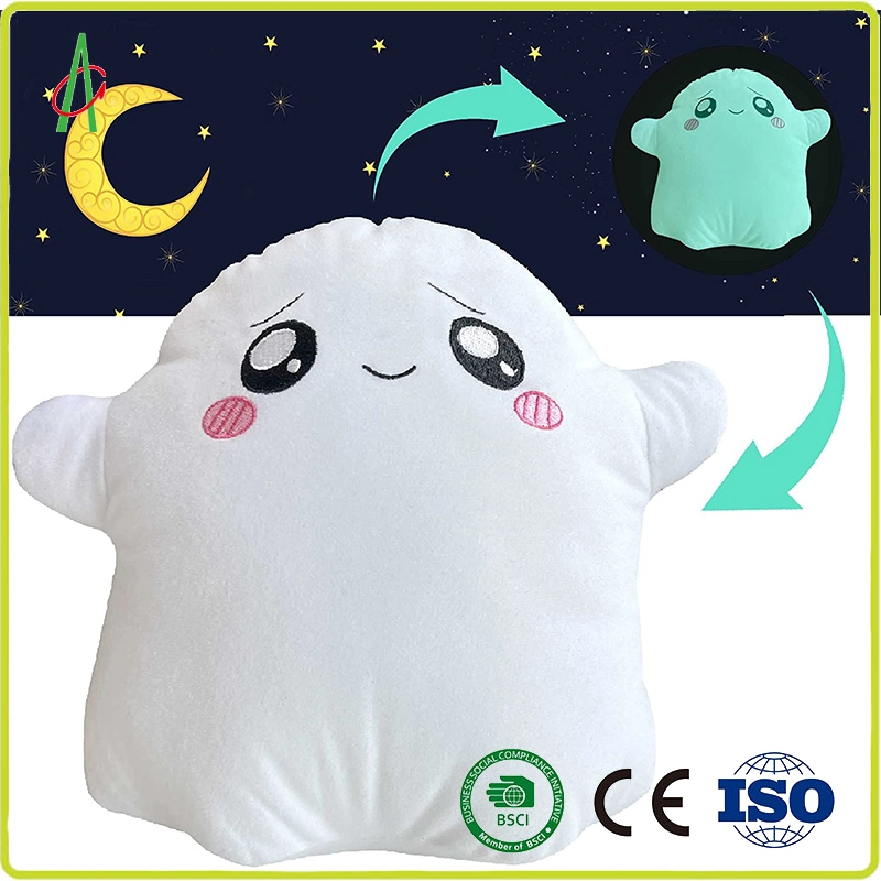 Custom bourré mignon doux en gros peluche bébé Kid Glow Ghosty