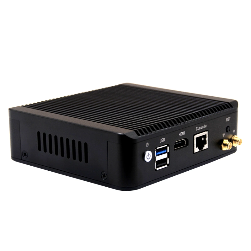 Промышленный безвентиляторный ПК N2930 DDR3 2,5" HDD RJ45 Mini PC Твердотельный накопитель COM HD 4 LAN 2USB Mini PCIe Mini компьютер