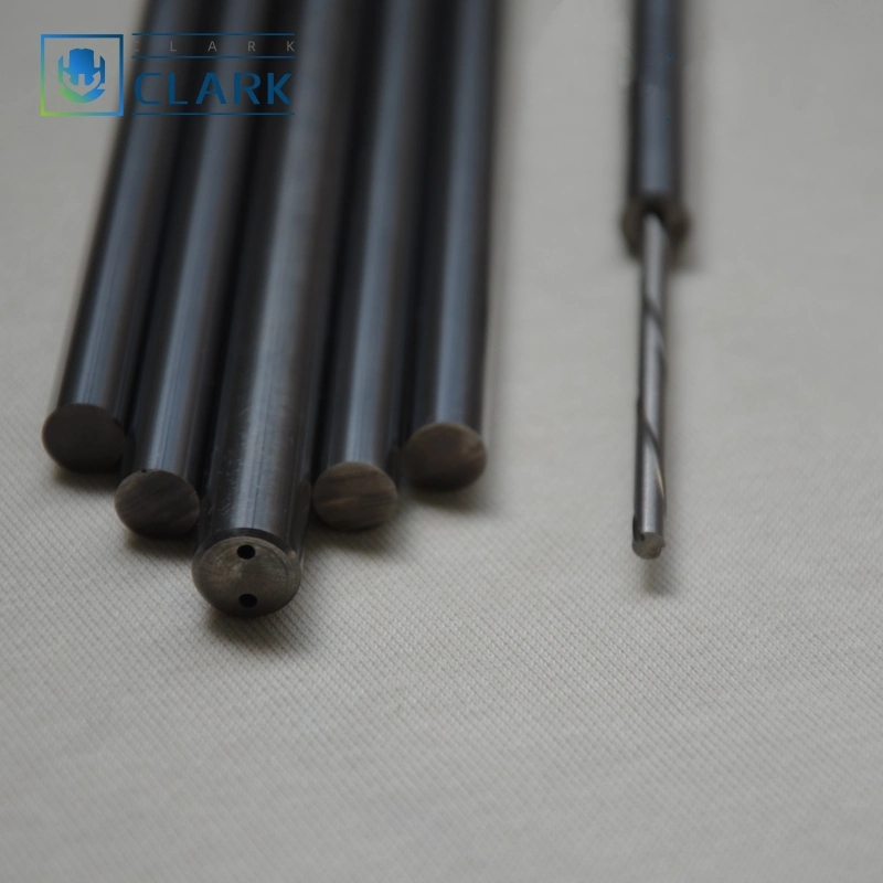 Tungsten Rod with Straight Coolant Ducts for Cutting Tools Like End Mill Cutter