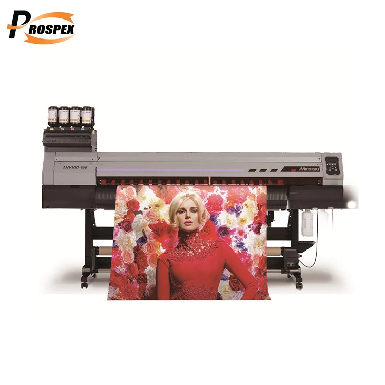 Véritable garantie 64 po de Mimaki Ujv100-160 LED UV jet d'encre un rouleau à l'imprimante