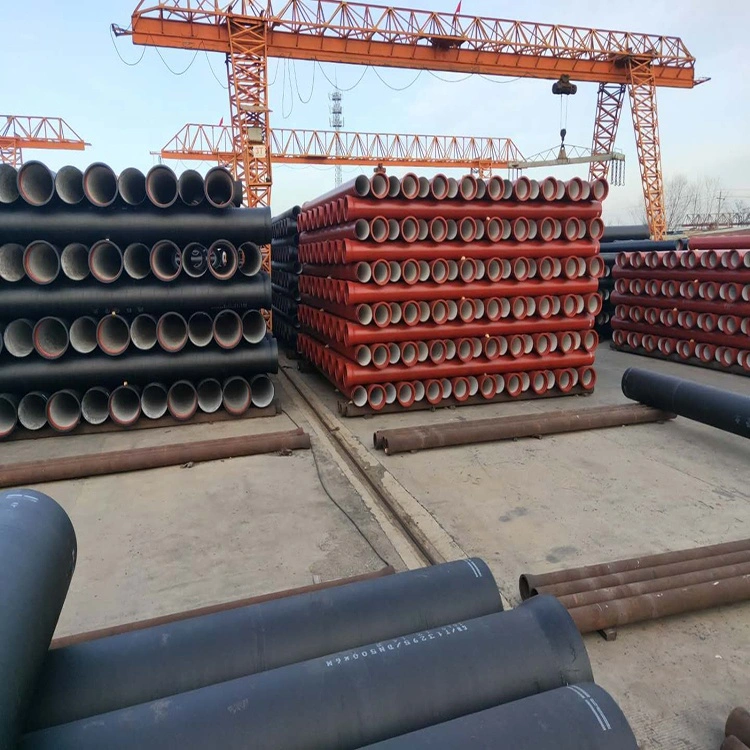 DN150mm 300mm 400mm 600mm 900mm Ductile Cast Iron Pipe Water Pressure Test K9 Ductile Centrifugal Iron Pipe Tube