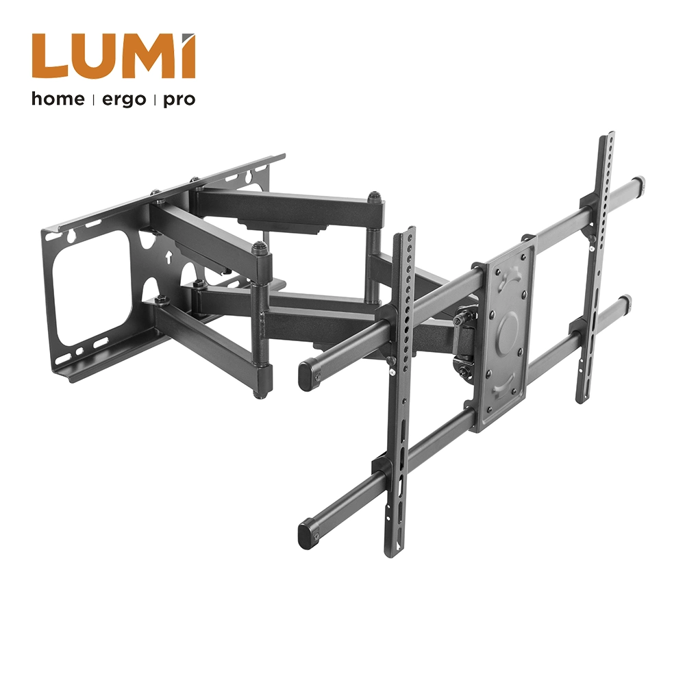 Usine chinoise de fabrication en gros Support mural pivotant universel robuste inclinable à mouvement complet avec bras articulé pour téléviseur à écran plat LED LCD de 37"-90"