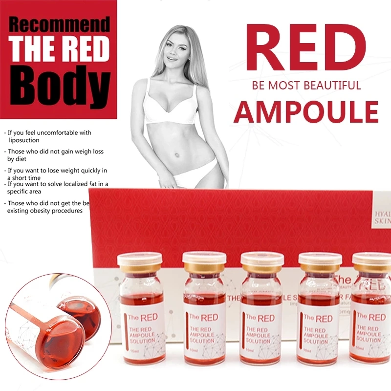 Korea The Red Ampoule Lipolytic Solution Kabelline Fat Solution for Weight Loss