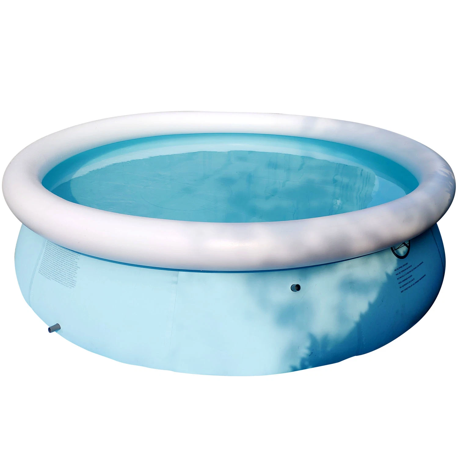 Dfaspo Oberirdisch Garten Im Freien Innen Aufblasbares Schwimmbad Rund/ Quadratisches PVC-Pool-Topf-Glas einfach mit eingestellt Filter und Leiter