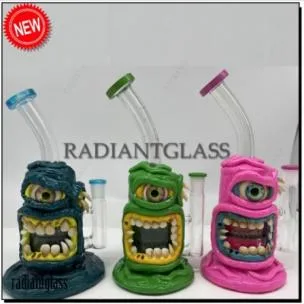 Favorable 3D Hand Painting Glass Smoking Water Pipe in Stock Wholesale/Supplier