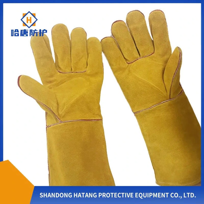 40cm Cowhide Split Leather Welding Work Glove